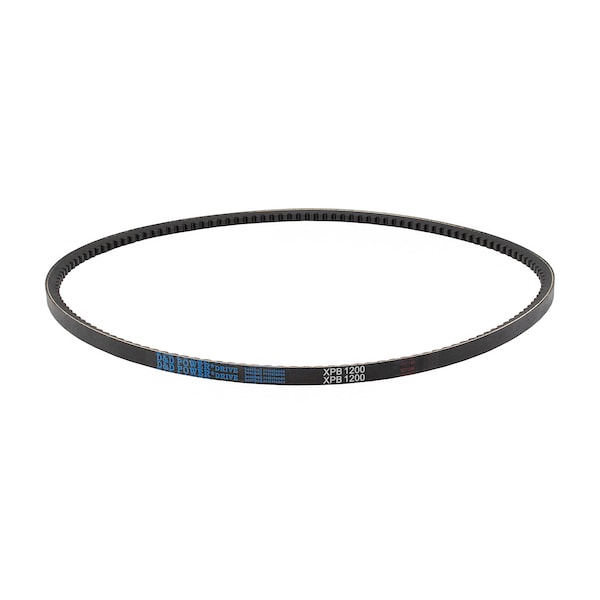 D&D XPB1200 Cogged, Metric V-Belt, 1200mm Outside Length, 16 mm Top Width, 13 mm Thickness, 1 Ribs XPB1200 - main